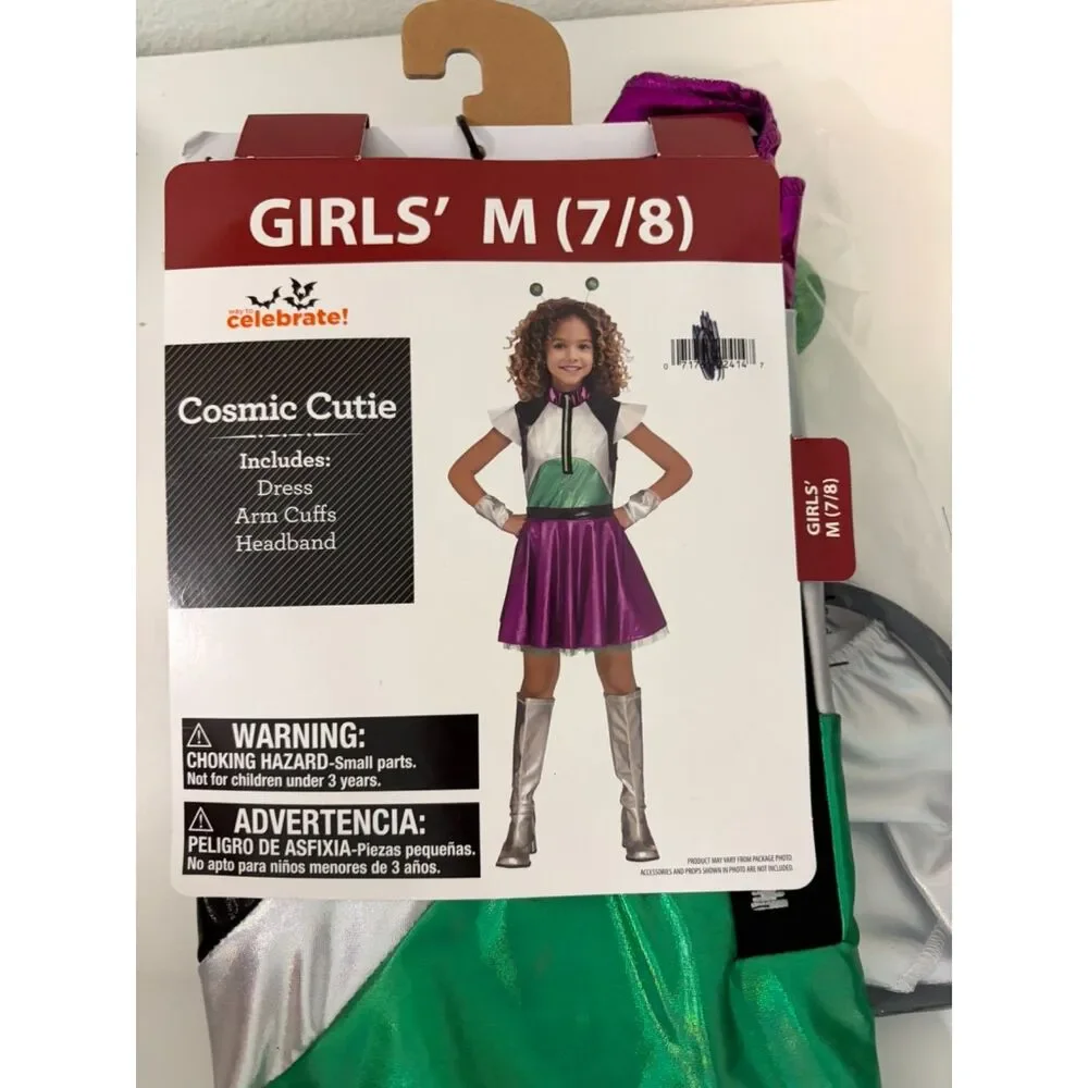 Way to Celebrate cosmic cutie girls space costume size Med (7/8)